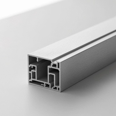 Close-up of a high-quality aluminum window frame with a textured finish, showing durability, no text, no words, no typography, clean image